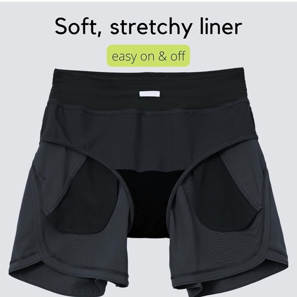 Women's Black Swim Shorts - Picture 3 of 5